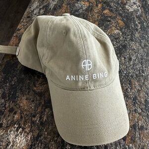 Anine Bing Green Sports Baseball Cap.